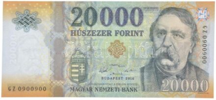 2016. 20.000Ft 'GZ 0900900' T:I,I- apró sarokhajlások Adamo F65A18