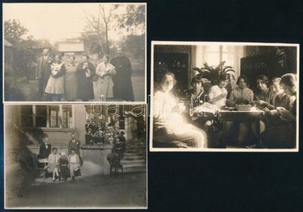 1930 5 db életkép, közte az Erzsébet Intézetből, 8×11 cm