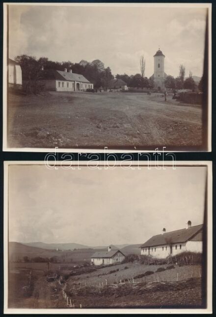 1926 Települések, hidak, 5 db fotó, 12,5×17,5 cm