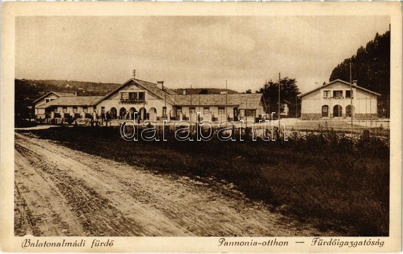 Balatonalmádi-fürdő, Pannonia otthon fürdőigazgatósága