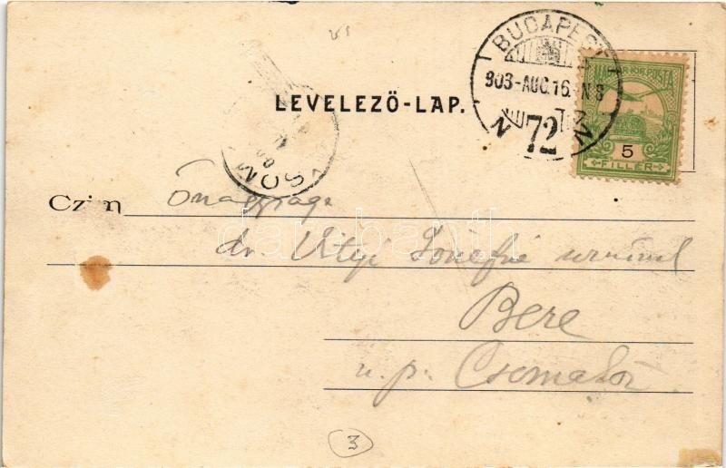 1903 Budapest VI. Oktogon tér, Kömlödi Jakab, Ernyei Lajos és Sokulski üzlete, cukrászda. Divald Károly 239. - Image 2