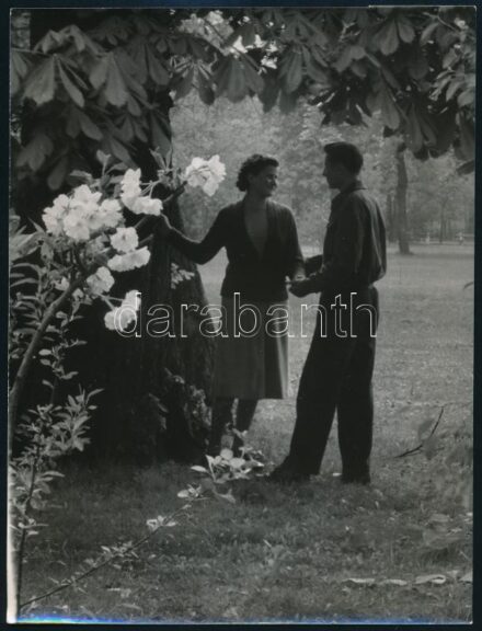 cca 1960 Tavaszi életképek, 2 db jelzetlen fotó, 24×18 cm