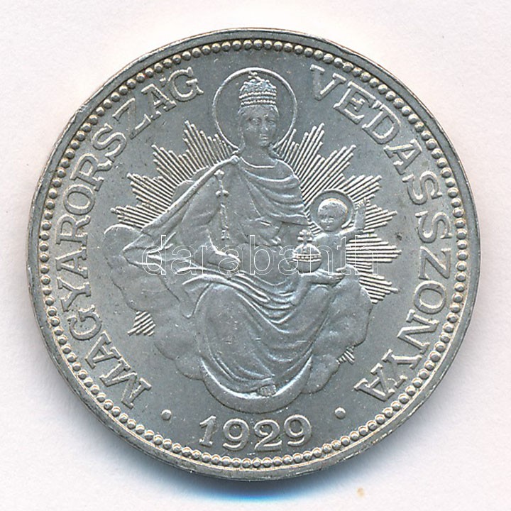 1929. 2P Ag 'Madonna' T:1- Adamo P7
