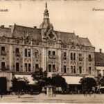 1921 Szatmárnémeti, Satu Mare; Pannonia szálloda, üzlet. Vasúti levelezőlapárusítás 620. / hotel, shops