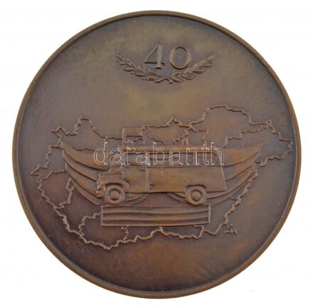 1988. 'Országos Mentőszolgálat 1948-1988' kétoldalas bronz emlékérem (60mm) T:1- kis ph