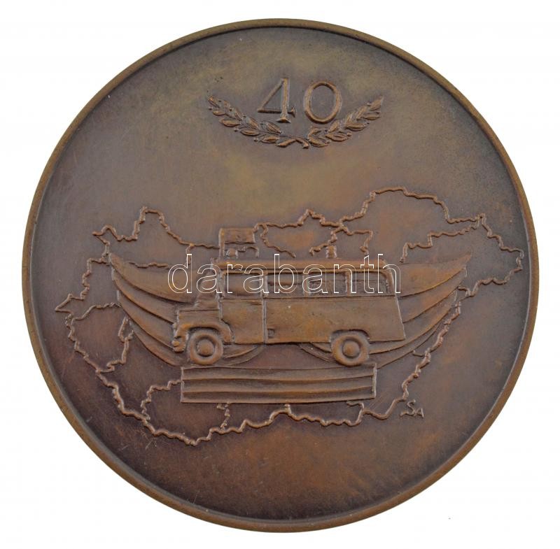 1988. 'Országos Mentőszolgálat 1948-1988' kétoldalas bronz emlékérem (60mm) T:1- kis ph