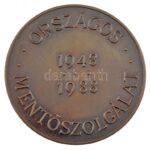 1988. 'Országos Mentőszolgálat 1948-1988' kétoldalas bronz emlékérem (60mm) T:1- kis ph - Image 2