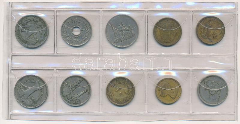 Egyiptom 1958-1992. 10xklf érmetétel T:2-,3 Egypt 1958-1992. 10xdiff coin lot C:VF,F - Image 2