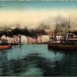 1912 Fiume, Rijeka; Porto / kikötő, gőzhajók / port with ships. W.L. Bp. 2710. 1911-14. Ad. Kirchhofer & Co.