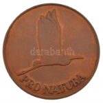 DN 'PRO NATURA (A Természetért)' kétoldalas bronz plakett (59mm) T:2 patina, karc
