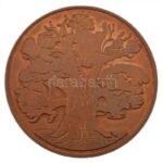 DN 'PRO NATURA (A Természetért)' kétoldalas bronz plakett (59mm) T:2 patina, karc - Image 2
