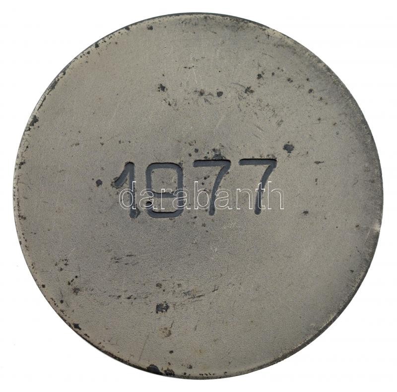 1977. 'Csongrádi Napok' kétoldalas ezüstözött bronz emlékérem (60mm) T:2 kopott ezüstözés - Image 2
