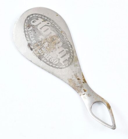 Szabó cipő Bp. József krt feliratos fém cipőkanál. 10 cm