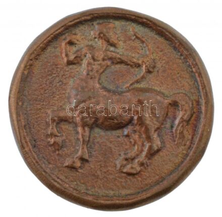 Lapis András (1942-) DN 'Lapis András Szeged, Török u. 3. 6722' kétoldalas bronz névjegyérem (~26mm) T:1-