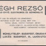 cca 1928 Végh Rezső óbudai kishajóépítő képes kétoldalas reklámkiadványa - Image 2