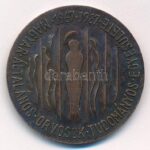 1987. 'Magyar Általános Orvosok Tudományos Egyesülete 1967-1987 / Országos Jubileumi Kongresszus - Balatonfüred 1987. május 21-24' kétoldalas bronz emlékérem (36mm) T:2 patina