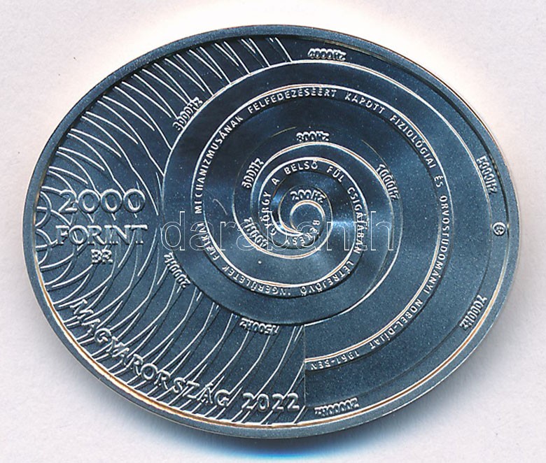 2022. 2000Ft Cu-Ni 'Magyar származású Nobel-díjasok - Békésy György' T:BU - Image 2