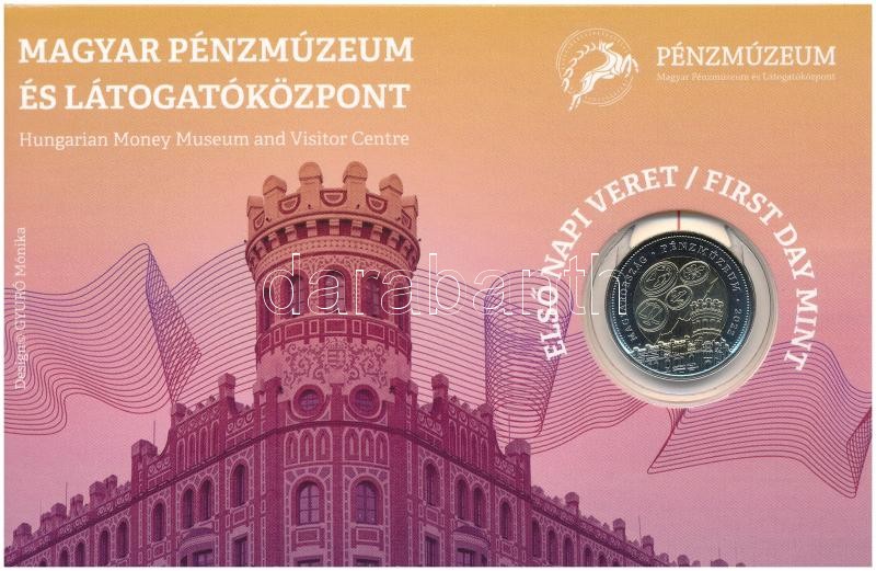 2022. 100Ft 'Magyar Pénzmúzeum és Látogatóközpont' első napi veret sorszámozott emléklapon '04676' T:1