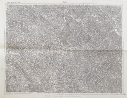 cca 1909 Turka és környékének térképe, 1:75.000, 42x54 cm