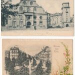 4 db RÉGI külföldi képeslap: Kassel, Franzensbad, Kaltenleutgeben, Köln / 4 pre-1910 European postcards: Kassel, Kaltenleutgeben, Frantisovsky Lázne, Köln Art Nouveau, floral