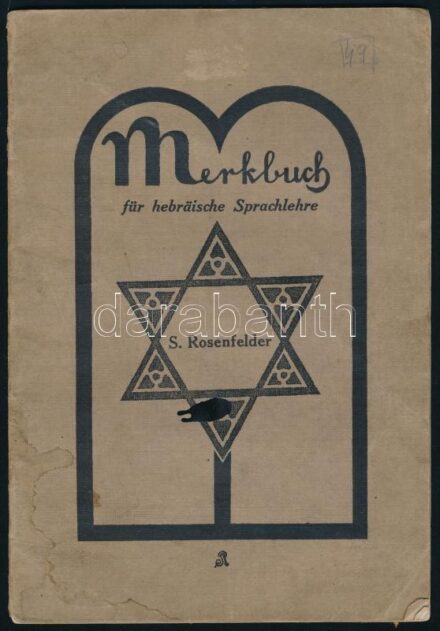 cca 1930 Héber nyelvtanuló füzet