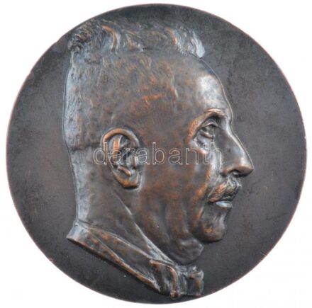 Ferenczy Béni (1890-1967) 1943. 'NON FINGENDUM AUT EXCOGITANDUM SED QUOD NATURA FACIAT OBSERVANDUM DR. BÉLA ENTZ PROFESSOR ANAT. PATH. UNIVERSITATIS REG.HUNG.ELISABETHINAE QUINQUE ECCLESIENSIS (Nem elképzelni, vagy elmélkedni, hanem megfigyelni