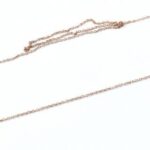 Arany (Au) 14K nyaklánc, jelzett, gubanccal, nettó: 1,5 g