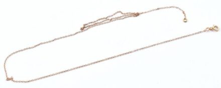Arany (Au) 14K nyaklánc, jelzett, gubanccal, nettó: 1,5 g