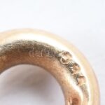 Arany (Au) 14K nyaklánc, jelzett, gubanccal, nettó: 1,5 g - Image 3