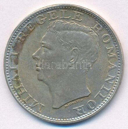 Románia 1944. 500L Ag 'I. Mihály' T:2 patina Romania 1944. 500 Lei Ag 'Mihai I' C:XF patina Krause KM#65