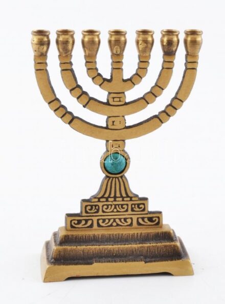 Réz menóra, m:16 cm