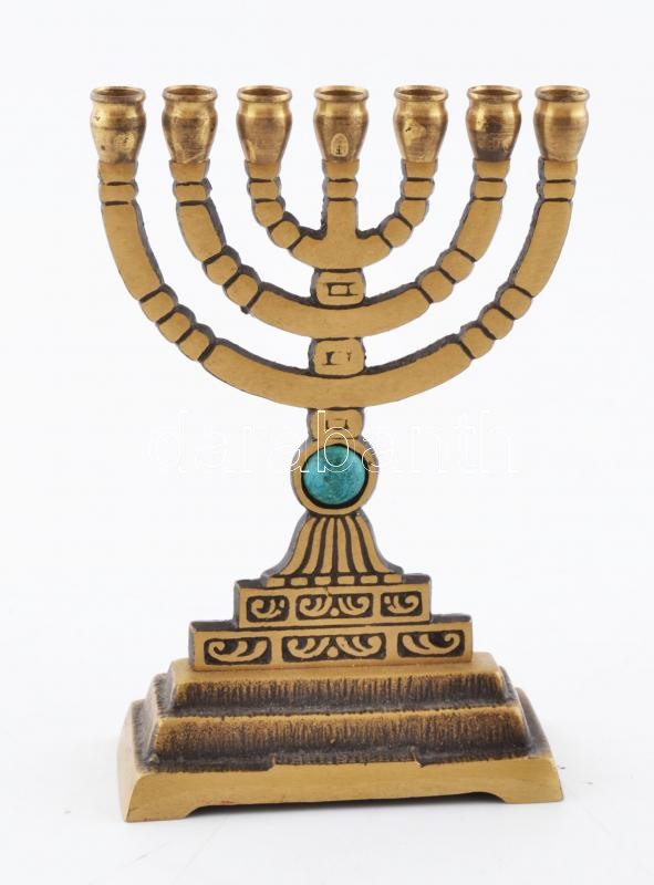 Réz menóra, m:16 cm