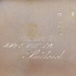 Ezüst cigaretta tárca, jelzett, belül gravírozással 65g 8x5 cm - Image 2