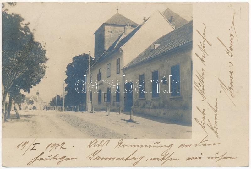 Erdélyi település (?), utca, Margit Intézet / Unknown Transylvanian town (?), street, Margit Institute. photo