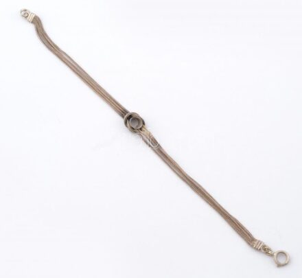 Ezüst(Ag) óralánc, jelzett, h: 26 cm, nettó: 12,7 g