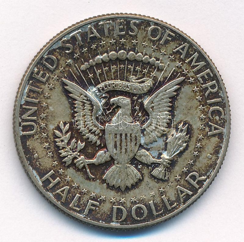 Amerikai Egyesült Államok 1965. 1/2$ Ag 'Kennedy' T:2 patina USA 1965. 1/2 Dollar Ag 'Kennedy' C:XF patina Krause KM#202a - Image 2