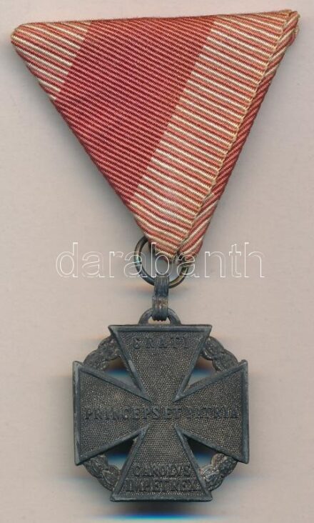 1916. 'Károly-csapatkereszt' Zn kitüntetés eredeti mellszalagon T:2 Hungary 1916. 'Charles Troop Cross' Zn decoration with original ribbon C:XF NMK 295.