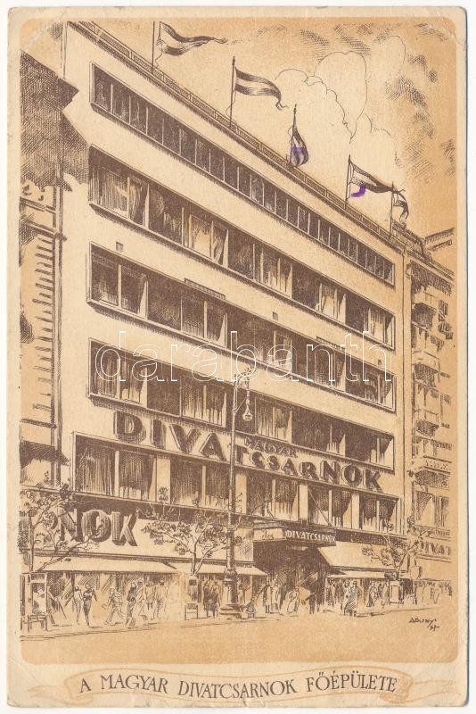 Budapest VII. A Magyar Divatcsarnok főépülete. Rákóczi út 72-74. s: Abonyi (EB)