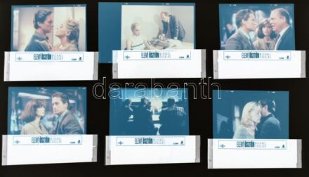 cca 1992 ,,Elemi ösztön' című francia - amerikai film jelenetei és szereplői, 10 db NEGATÍV, feliratokkal, 18x24 cm