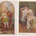 17 db RÉGI főleg művész motívum képeslap / 17 pre-1945 mostly art motive postcards - Image 2