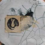 Fórizsné Sárai Erzsébet: Váza. Mázas kerámia váza. Kézzel festett, jelzett, egy pici lepattanással. 30 cm - Image 3
