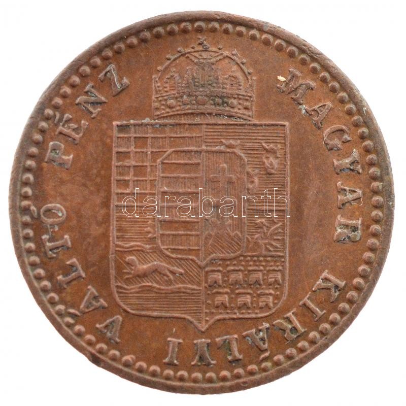 1882KB 5/10kr Cu T:1-,2 Hungary 1882KB 5/10 Kreuzer Cu C:AU,XF Adamo M3.1 - Image 2