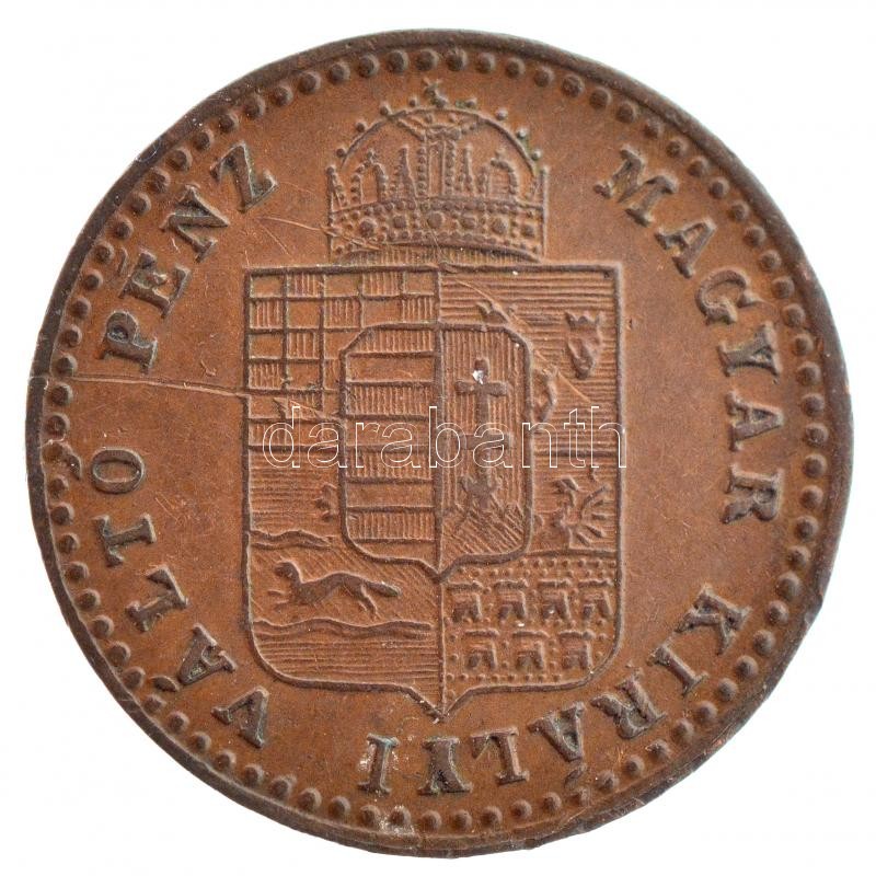 1882KB 5/10kr Cu T:2-,3 Hungary 1882KB 5/10 Kreuzer Cu C:VF,F Adamo M3.1 - Image 2