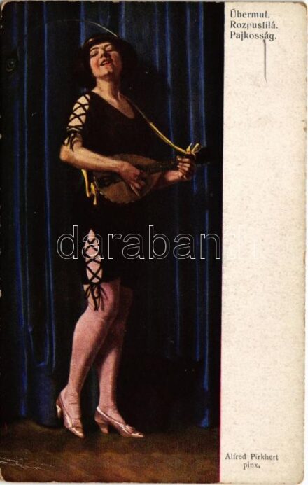 Pajkosság / Übermut / Rozpustilá. Wiener Künstler Grüsse Nr. 2806. C.H.W. VIII/2. s: Alfred Pirkhert (EK)