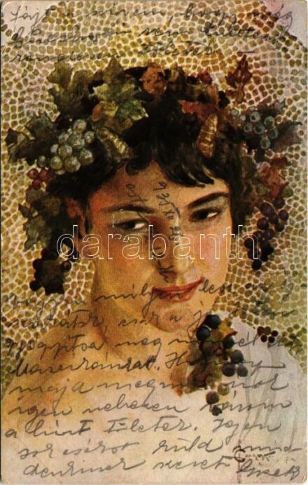 1935 Bacchant / Bacchus. Orosz művészlap / Russian art postcard. T.S.N. R.M. No. 314. s: S. Solomko (EK)