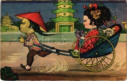 1929 Ázsiai gyerekek / Asian children. Amag 0303. s: Margret Boriss (fa)