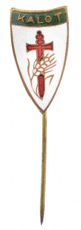 ~1940. 'KALOT (Katolikus Agrárifjúsági Legényegyletek Országos Testülete)' zománcozott fém jelvény (20x11mm) T:2