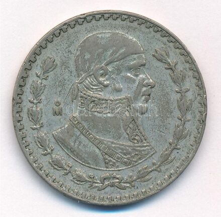 Mexikó 1958. 1P Ag 'Jose Morelos' T:2- patina Mexico 1958. 1 Peso Ag 'Jose Morelos' C:VF patina Krause KM#459