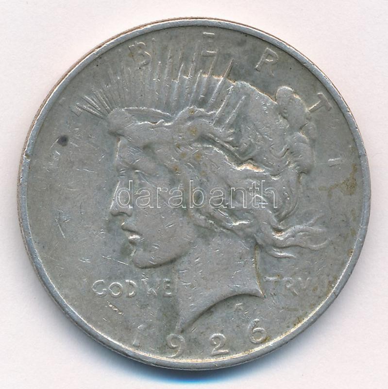 Amerikai Egyesült Államok 1926. 1$ Ag 'Béke' T:2-,3 USA 1926. 1 Dollar Ag 'Peace' C:VF,F Krause KM#150 - Image 2