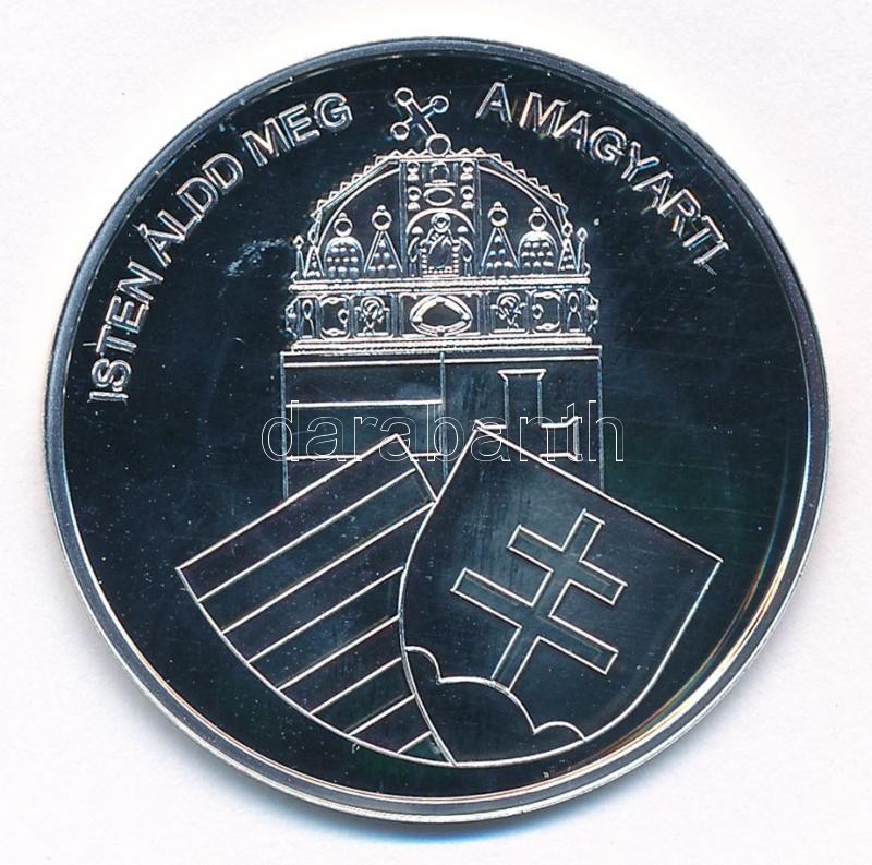 DN 'Nemzetünk nagyjai - Puskás Ferenc' kétoldalas Ag emlékérem tanúsítvánnyal (10,37g/0.999/35mm) T:PP kis patina - Image 2